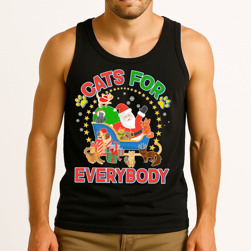 Christmas Cats For Everybody Tank Top
