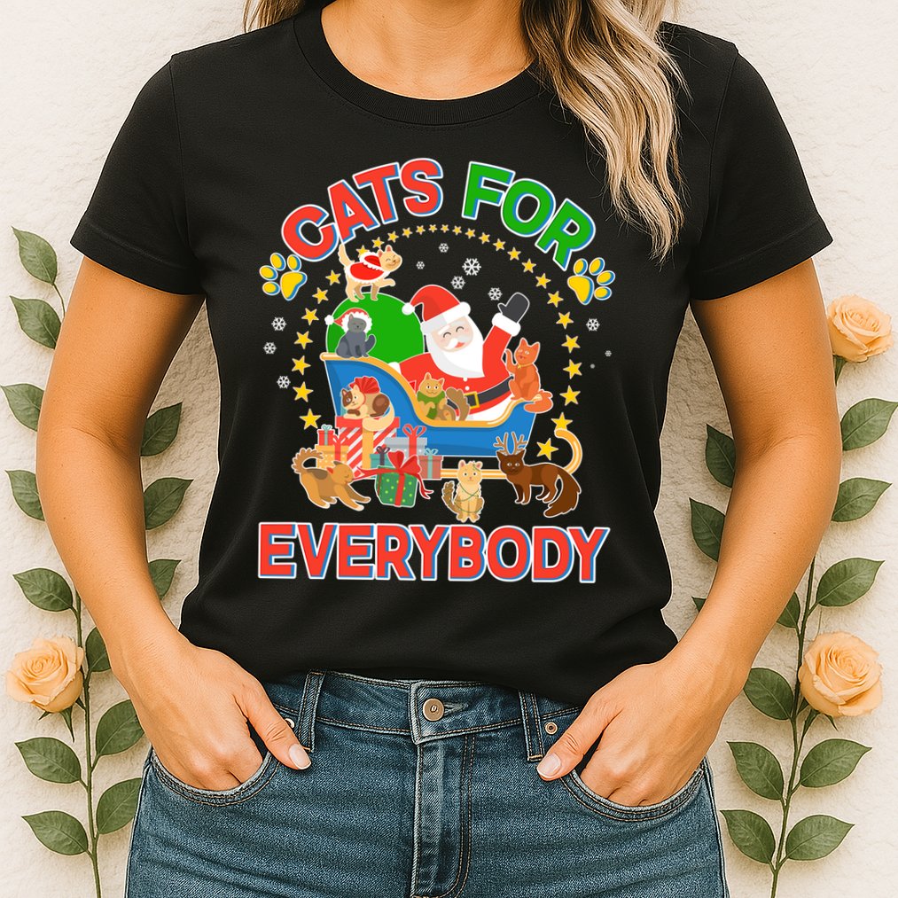 Christmas Cats For Everybody Womens T-Shirt