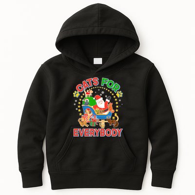 Christmas Cats For Everybody Kids Hoodie