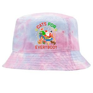 Christmas Cats For Everybody Tie-Dyed Bucket Hat