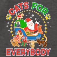 Christmas Cats For Everybody Vector Backpack