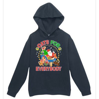 Christmas Cats For Everybody Urban Pullover Hoodie