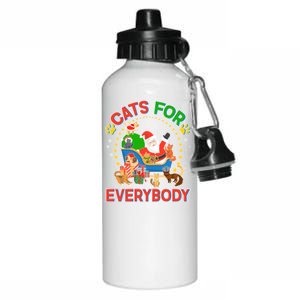 Christmas Cats For Everybody Aluminum Water Bottle