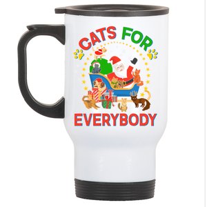 Christmas Cats For Everybody Stainless Steel Travel Mug