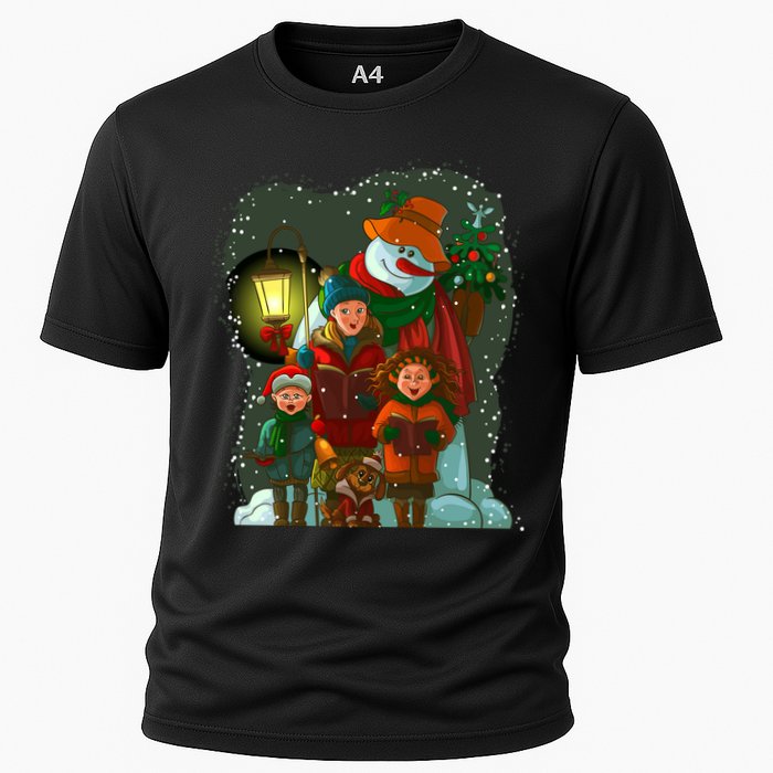 Christmas Choir Carol Singers Cooling Performance Crew T-Shirt
