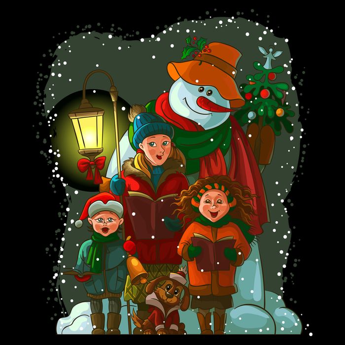 Christmas Choir Carol Singers Cooling Performance Crew T-Shirt