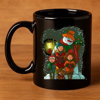Christmas Choir Carol Singers 11oz C Handle Ceramic Mug