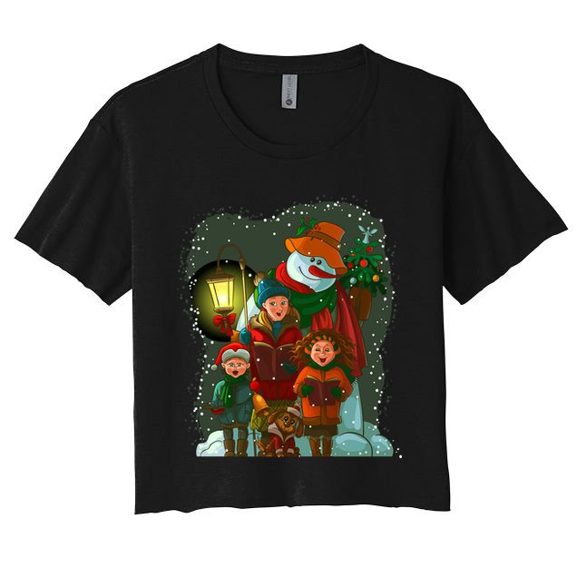 Christmas Choir Carol Singers Crop Top
