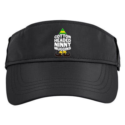 Christmas Cotton Headed Ninny Muggins Adult Drive Performance Visor