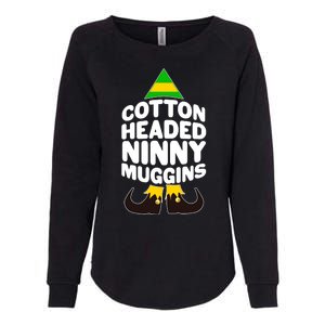 Christmas Cotton Headed Ninny Muggins Womens California Wash Sweatshirt