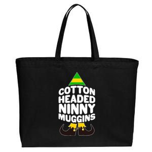 Christmas Cotton Headed Ninny Muggins Cotton Canvas Jumbo Tote