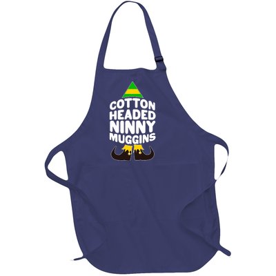 Christmas Cotton Headed Ninny Muggins Full-Length Apron With Pockets