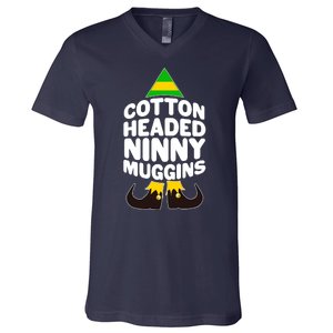 Christmas Cotton Headed Ninny Muggins V-Neck T-Shirt