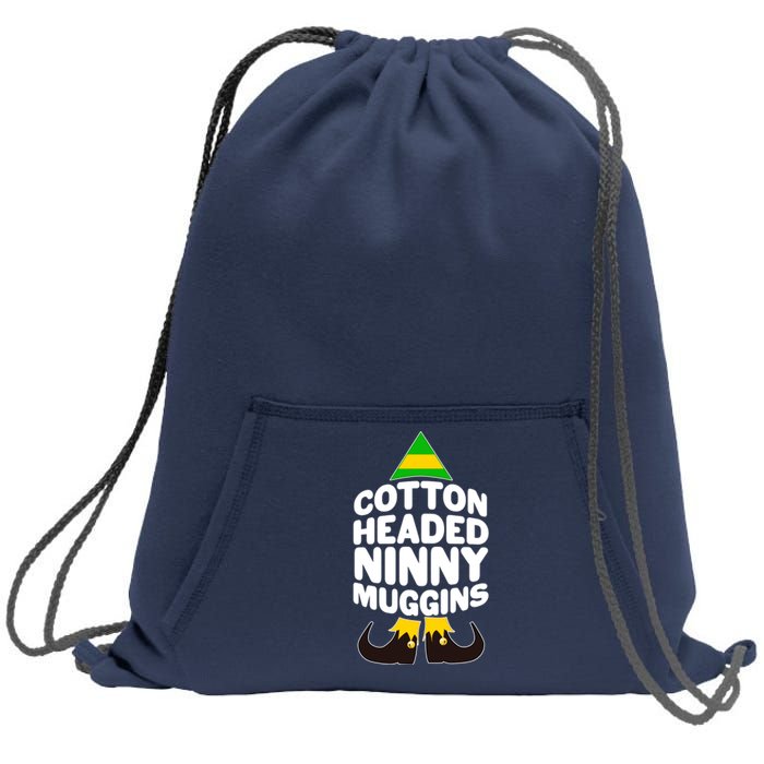 Christmas Cotton Headed Ninny Muggins Sweatshirt Cinch Pack Bag