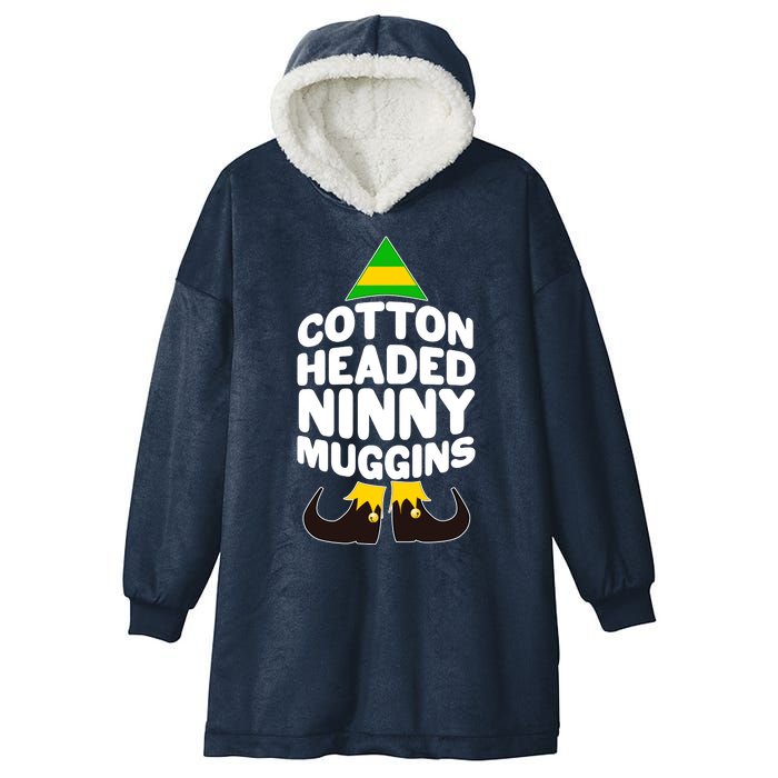 Christmas Cotton Headed Ninny Muggins Hooded Wearable Blanket