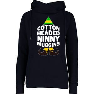 Christmas Cotton Headed Ninny Muggins Womens Funnel Neck Pullover Hood