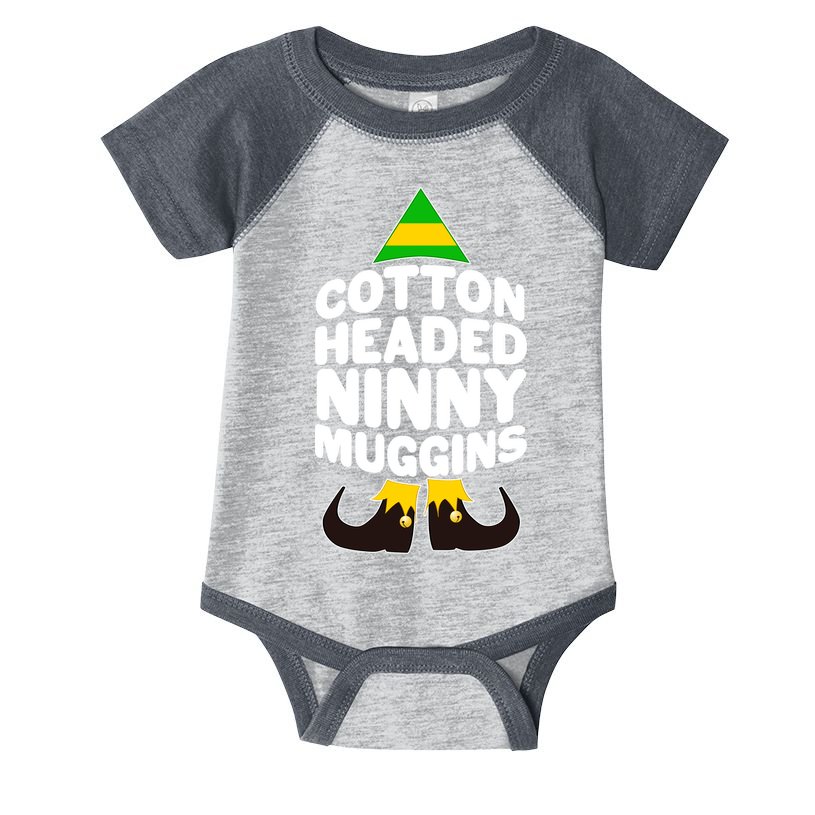 Christmas Cotton Headed Ninny Muggins Infant Baby Jersey Bodysuit