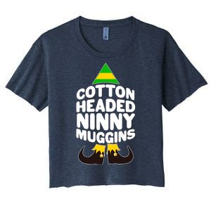 Christmas Cotton Headed Ninny Muggins Women's Crop Top Tee