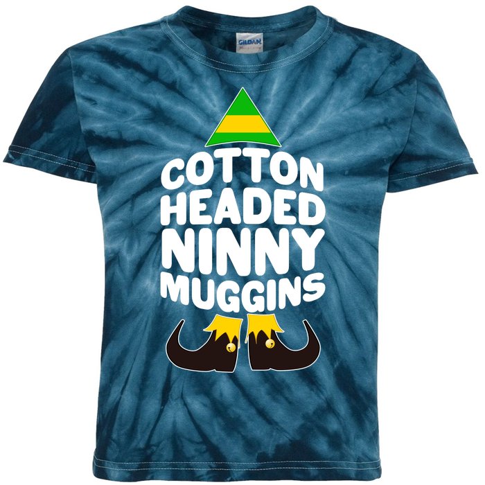 Christmas Cotton Headed Ninny Muggins Kids Tie-Dye T-Shirt