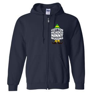 Christmas Cotton Headed Ninny Muggins Full Zip Hoodie