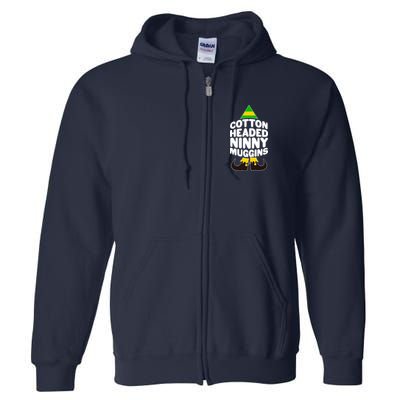 Christmas Cotton Headed Ninny Muggins Full Zip Hoodie