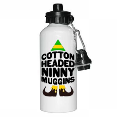 Christmas Cotton Headed Ninny Muggins Aluminum Water Bottle