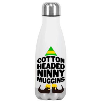 Christmas Cotton Headed Ninny Muggins Stainless Steel Insulated Water Bottle