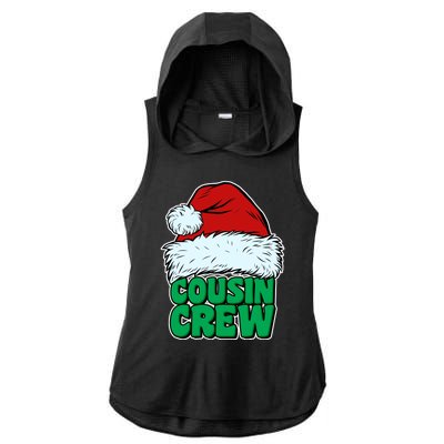 Christmas Cousin Crew Ladies PosiCharge Tri-Blend Wicking Draft Hoodie Tank