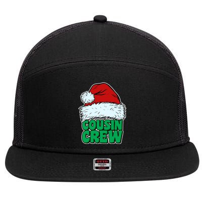 Christmas Cousin Crew 7 Panel Mesh Trucker Snapback Hat