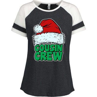 Christmas Cousin Crew Enza Ladies Jersey Colorblock Tee