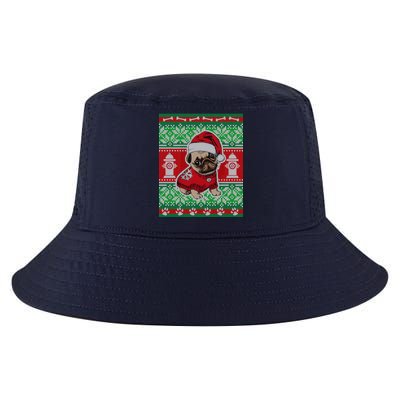 Christmas Cute Pug Ugly Sweater Cool Comfort Performance Bucket Hat