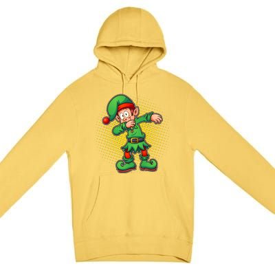 Christmas Dabbing Elf Premium Pullover Hoodie