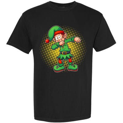Christmas Dabbing Elf Garment-Dyed Heavyweight T-Shirt