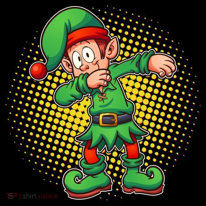 Christmas Dabbing Elf Tall T-Shirt
