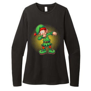 Christmas Dabbing Elf Womens CVC Long Sleeve Shirt