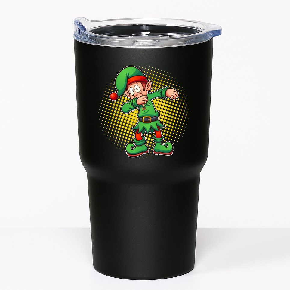 Christmas Dabbing Elf Tumbler