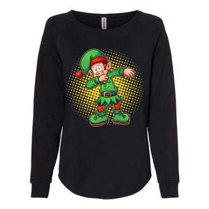 Christmas Dabbing Elf Womens California Wash Sweatshirt