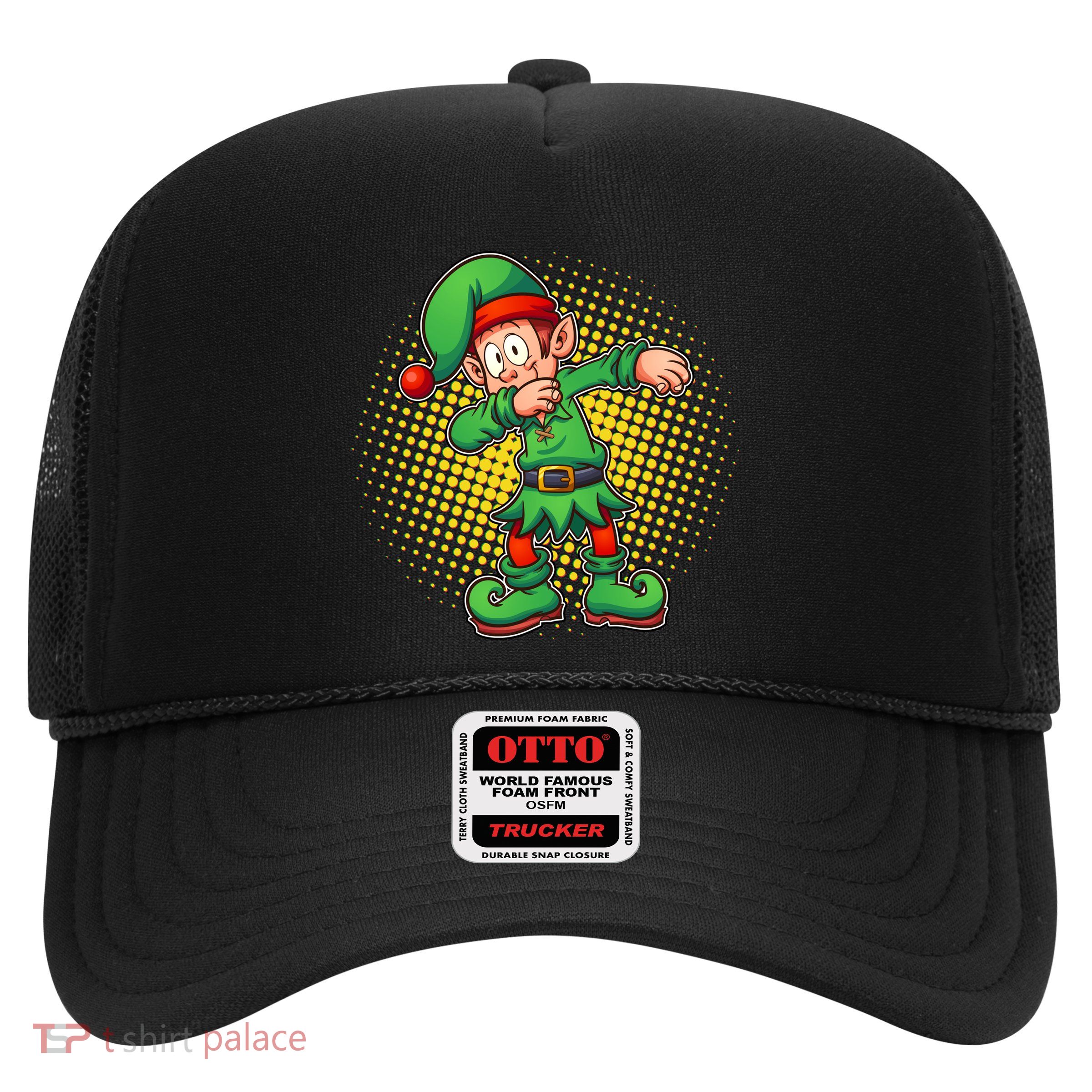 Christmas Dabbing Elf Trucker Hat