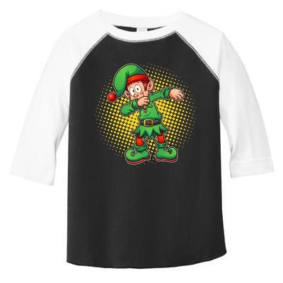 Christmas Dabbing Elf Toddler Fine Jersey T-Shirt