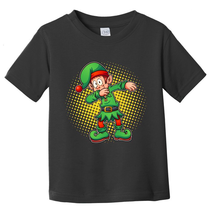 Christmas Dabbing Elf Toddler T-Shirt