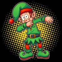 Christmas Dabbing Elf Toddler T-Shirt
