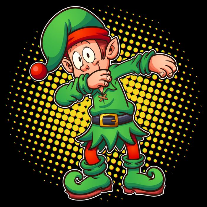 Christmas Dabbing Elf Toddler T-Shirt