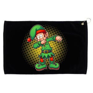 Christmas Dabbing Elf Grommeted Golf Towel