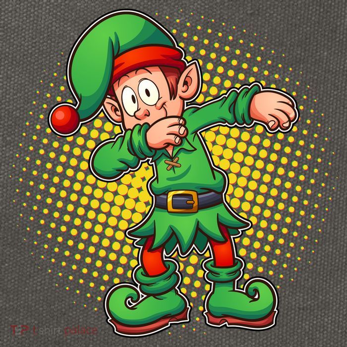 Christmas Dabbing Elf Cotton Canvas Backpack