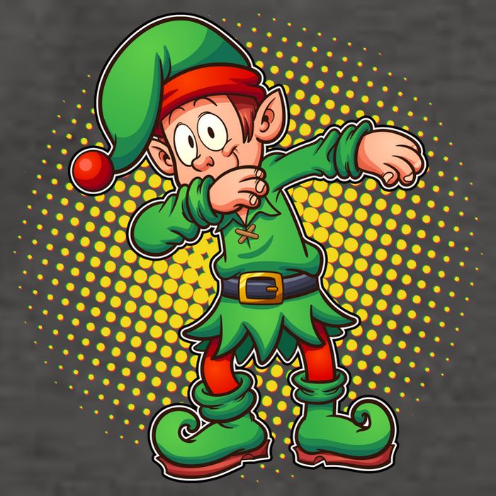 Christmas Dabbing Elf Vector Backpack