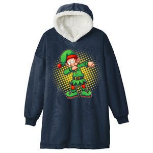 Christmas Dabbing Elf Hooded Wearable Blanket