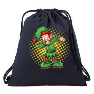 Christmas Dabbing Elf Drawstring Bag