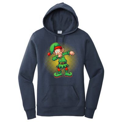 Christmas Dabbing Elf Women's Pullover Hoodie