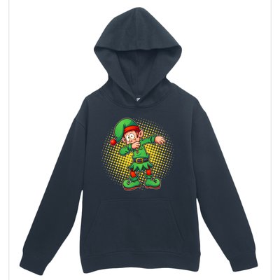 Christmas Dabbing Elf Urban Pullover Hoodie