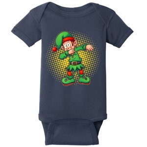 Christmas Dabbing Elf Baby Bodysuit